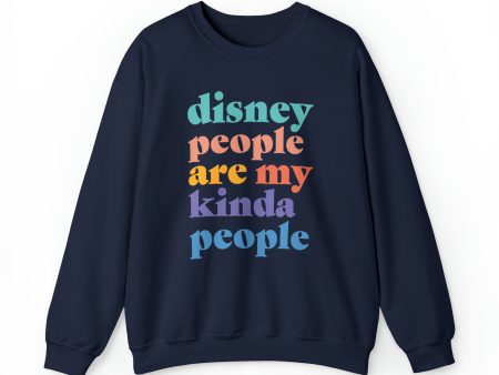 Disney People Are My Kinda People - Adult Crewneck Sweatshirt For Cheap