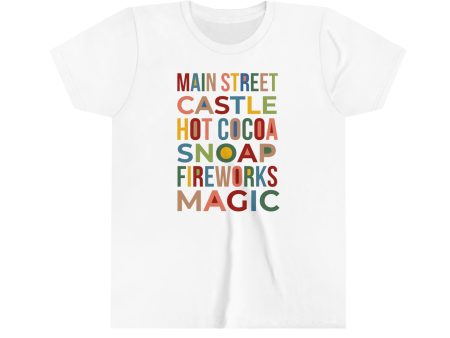 A Main Street Christmas Youth Short Sleeve Tee Shirt For Discount