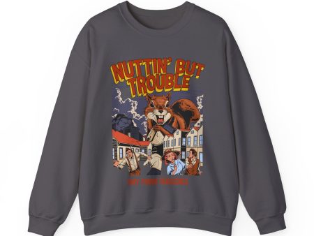 Nuttin But Trouble, Tiny Town Tragedies - Adult Crewneck Sweatshirt Sale