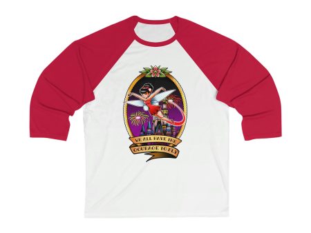 We All Have The Courage To Fly Unisex 3\4 Sleeve Baseball Tee on Sale