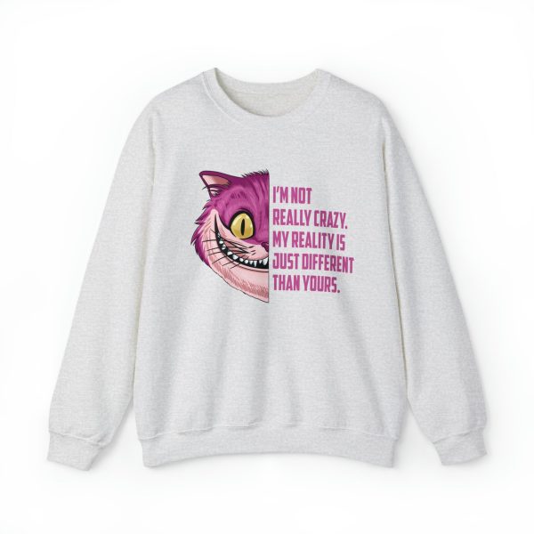 Cheshire Cat Quote - Unisex Crewneck Sweatshirt Supply