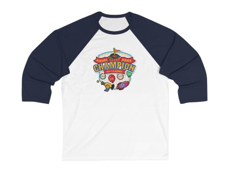 Midway Mania Champion -  Unisex 3\4 Sleeve Baseball Tee Discount