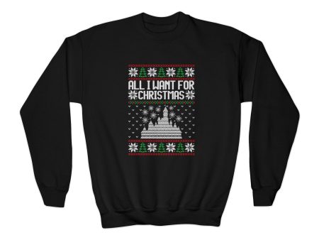 Disneyland Ugly Sweater Youth Crewneck Sweatshirt Sale