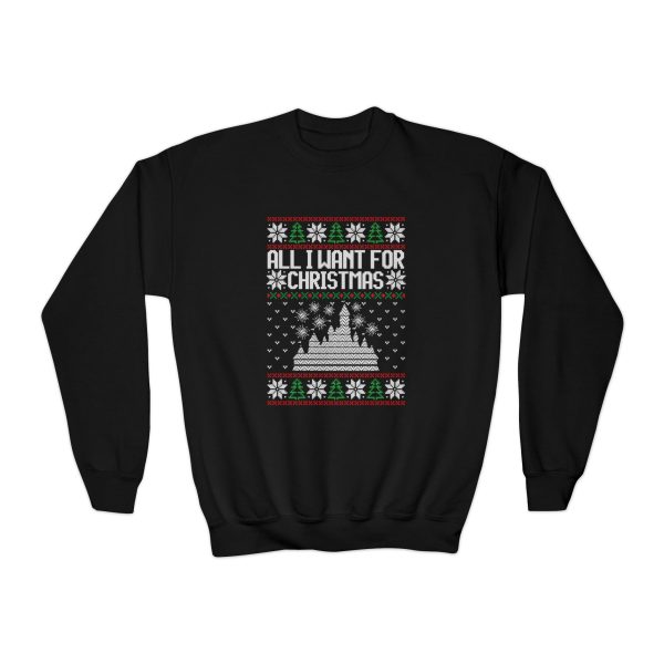 Disneyland Ugly Sweater Youth Crewneck Sweatshirt Sale