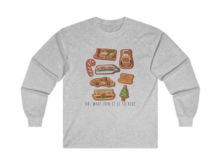 Oh What Fun it is to Ride Long Sleeve Shirt | Adult Unisex Online Sale