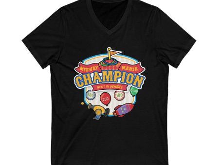 Midway Mania Champion - Short Sleeve V-Neck Tee Cheap