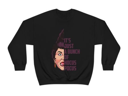 It s Just a Bunch of Hocus Pocus Mary Sanderson Sisterss - Adult Crewneck Sweatshirt Hot on Sale