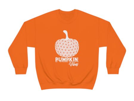 Pumpkin Vibes EPCOT Spaceship Earth - Adult Crewneck Sweatshirt Hot on Sale