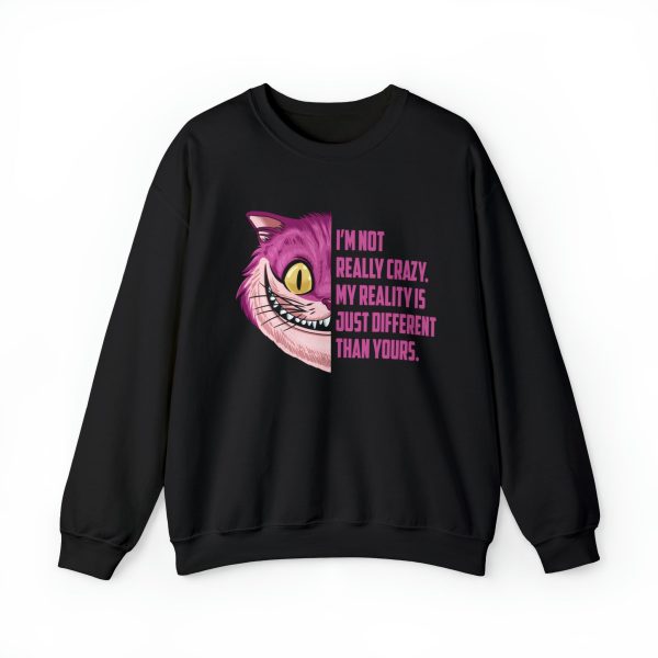 Cheshire Cat Quote - Unisex Crewneck Sweatshirt Supply