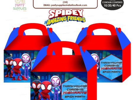 Spidey and his Amazing Friends Theme Goodie Return Gift Boxes Discount