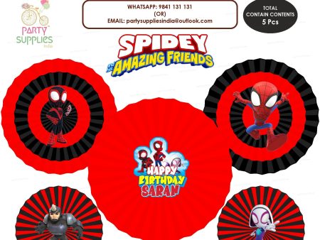 Spidey and his Amazing Friends Theme Paper Fan Online