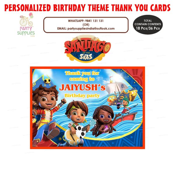 Santiago Theme Thank You Card Online Sale