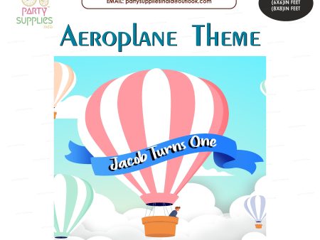 Aeroplane Theme Square Backdrop For Sale