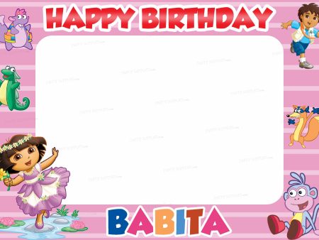 Dora Theme PhotoBooth Hot on Sale